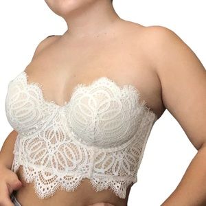 VICTORIA’s SECRET LACE BUSTIER TOP